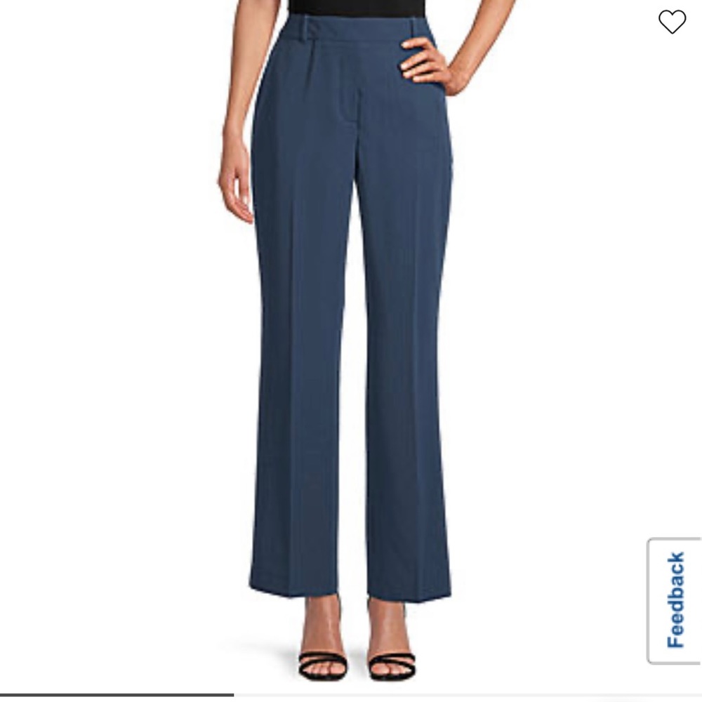 Worthington Curvy Fit Perfect Trouser in Navy Size 8